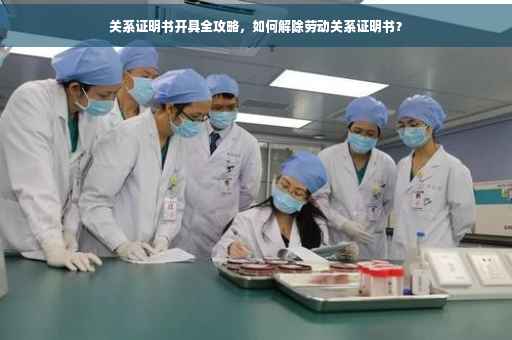 关系证明书开具全攻略，如何解除劳动关系证明书？