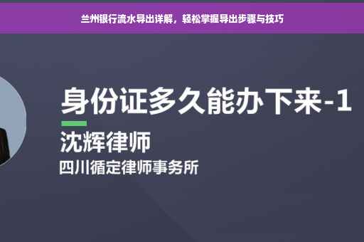兰州银行流水导出详解，轻松掌握导出步骤与技巧