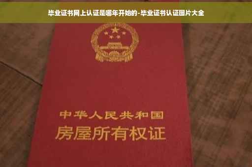 毕业证书网上认证是哪年开始的-毕业证书认证图片大全