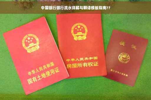 中国银行银行流水详解与翻译模板指南??