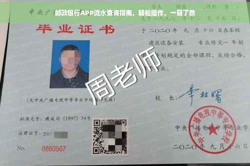 邮政银行APP流水查询指南，轻松操作，一目了然