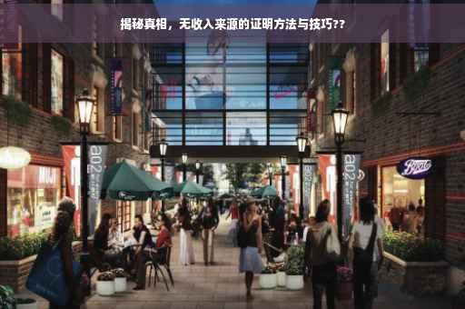 揭秘真相，无收入来源的证明方法与技巧??