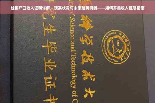 城镇户口收入证明详解，现实状况与未来趋势洞察——如何开具收入证明指南