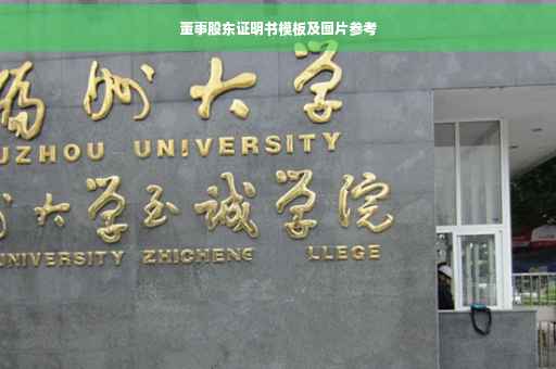 董事股东证明书模板及图片参考