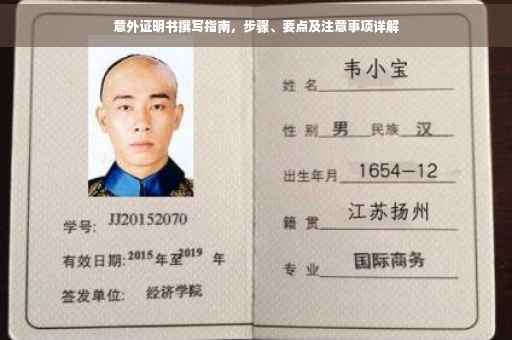 意外证明书撰写指南，步骤、要点及注意事项详解