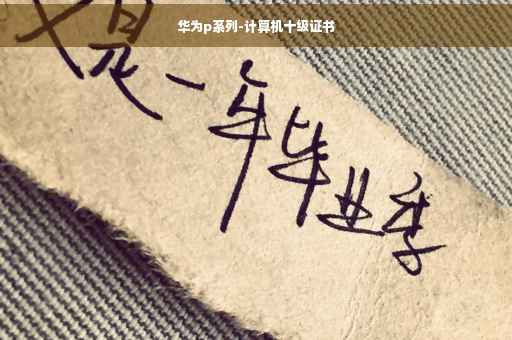 华为p系列-计算机十级证书