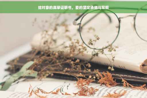 给对象的真挚证明书，爱的坚定承诺与写照