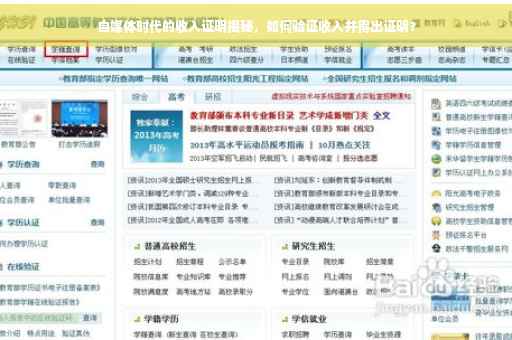 自媒体时代的收入证明揭秘，如何验证收入并得出证明？