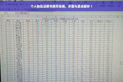 个人物品证明书撰写指南，步骤与要点解析 ?
