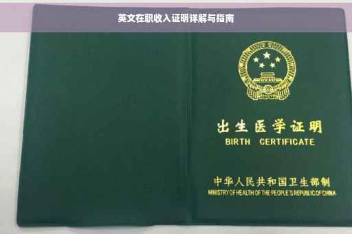 英文在职收入证明详解与指南