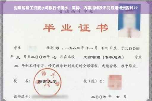 深度解析工资流水与银行卡流水，差异、内容揭秘及不同应用场景探讨??