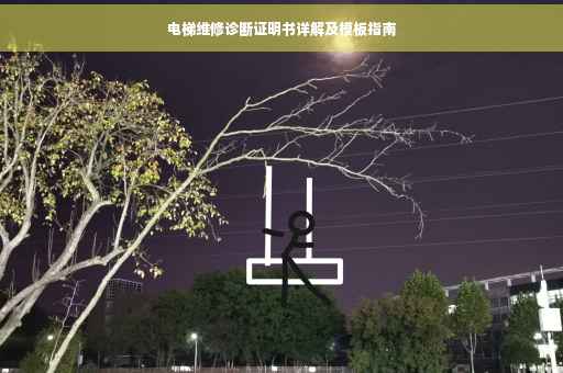 电梯维修诊断证明书详解及模板指南
