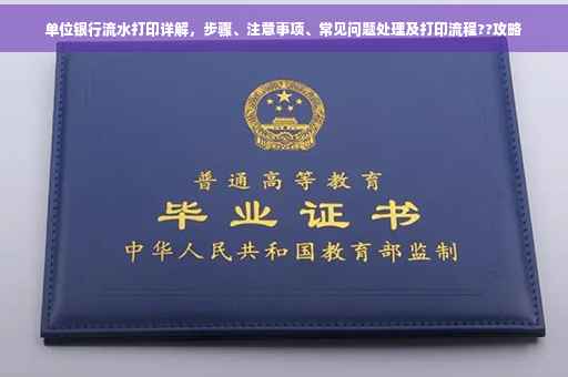 单位银行流水打印详解，步骤、注意事项、常见问题处理及打印流程??攻略