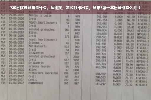 ?学历核查证明是什么，从哪找，怎么打印出来，急求?第一学历证明怎么开⚡️