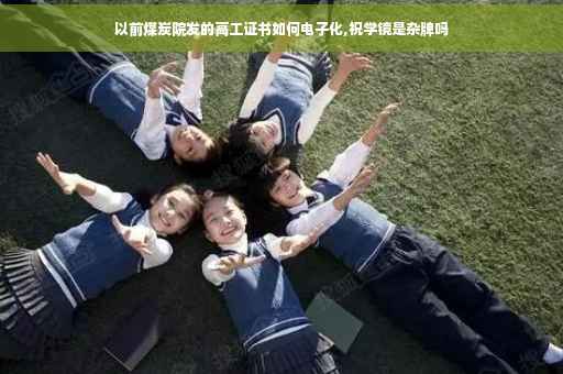 以前煤炭院发的高工证书如何电子化,祝学镜是杂牌吗
