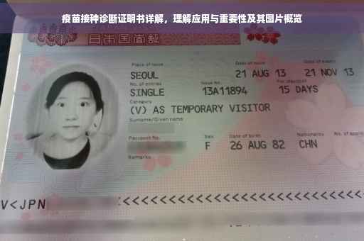 疫苗接种诊断证明书详解，理解应用与重要性及其图片概览