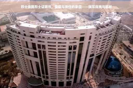 烈士亲属烈士证明书，荣耀与责任的象征——撰写指南与解析