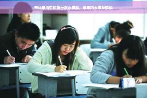 签证申请中的银行流水详解，半年内要求及解读