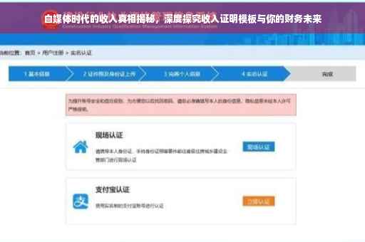 自媒体时代的收入真相揭秘，深度探究收入证明模板与你的财务未来