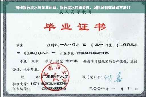 揭秘银行流水与企业运营，银行流水的重要性、风险及有效证明方法??