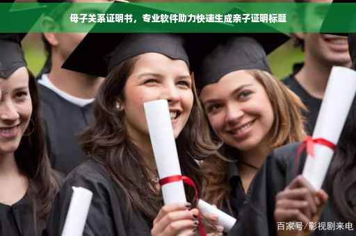 母子关系证明书，专业软件助力快速生成亲子证明标题