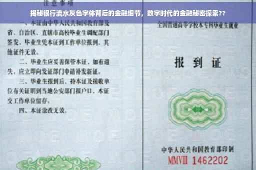 揭秘银行流水灰色字体背后的金融细节，数字时代的金融秘密探索??