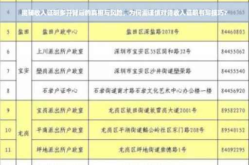 揭秘收入证明多开背后的真相与风险，为何需谨慎对待收入证明书写技巧？