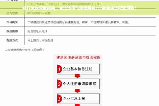 银行流水获取指南，合法途径与流程解析???避免违法犯罪风险！