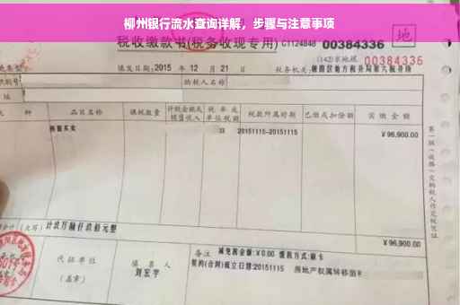 柳州银行流水查询详解，步骤与注意事项