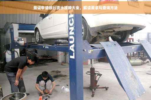 签证申请银行流水攻略大全，解读要求与查询方法