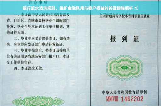 银行流水清洗规则，维护金融秩序与客户权益的关键措施解析 ?✨