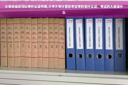 大专毕业还可以考什么证书呢,大学大专计算机考试考的是什么证，考试的大纲是什么