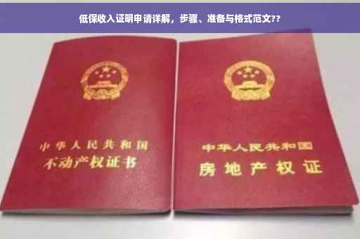 低保收入证明申请详解，步骤、准备与格式范文??