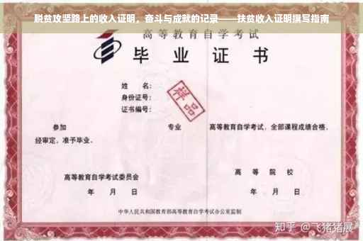 脱贫攻坚路上的收入证明，奋斗与成就的记录——扶贫收入证明撰写指南