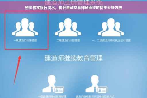 初步核实银行流水，揭开金融交易神秘面纱的初步分析方法