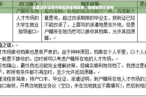 支票遗失证明书模板及使用指南，附模板图片参考