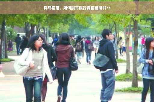 详尽指南，如何撰写银行资信证明书??