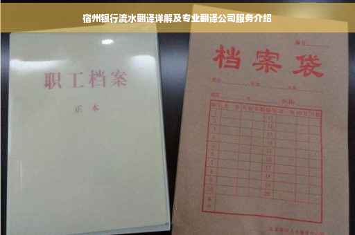 宿州银行流水翻译详解及专业翻译公司服务介绍