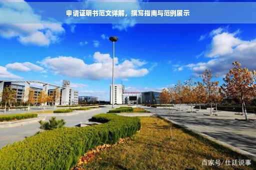 申请证明书范文详解，撰写指南与范例展示