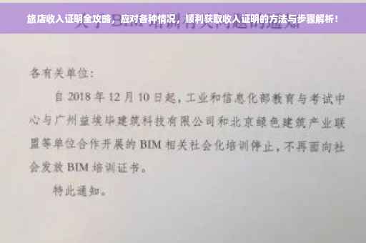 旅店收入证明全攻略，应对各种情况，顺利获取收入证明的方法与步骤解析！