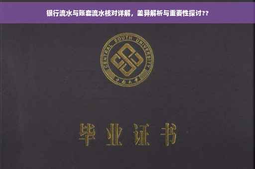 银行流水与账套流水核对详解，差异解析与重要性探讨??