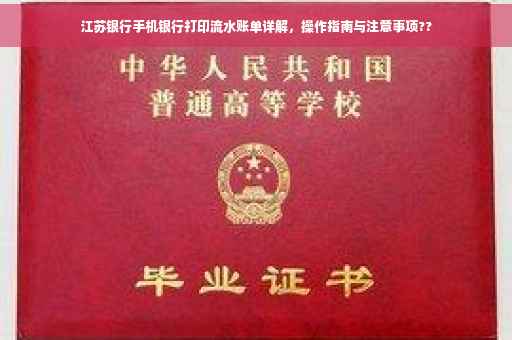 江苏银行手机银行打印流水账单详解，操作指南与注意事项??