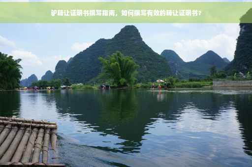驴转让证明书撰写指南，如何撰写有效的转让证明书？