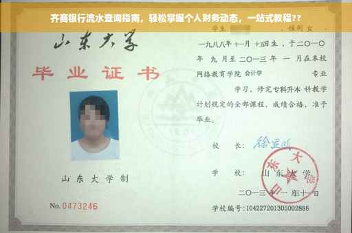 齐商银行流水查询指南，轻松掌握个人财务动态，一站式教程??