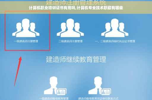 计算机职业培训证书有用吗,计算机专业技术职称有哪些