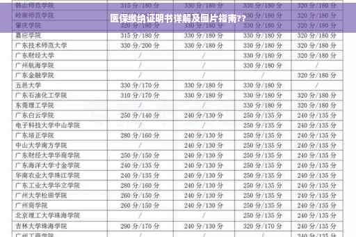 医保缴纳证明书详解及图片指南??