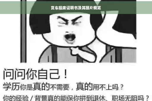 货车报废证明书及其图片概览