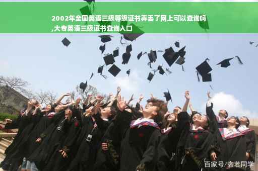 2002年全国英语三级等级证书弄丢了网上可以查询吗
,大专英语三级证书查询入口