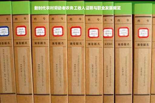 新时代农村劳动者农务工收入证明与职业发展概览