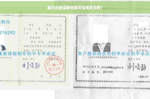 美元出资证明书撰写指南及范例?